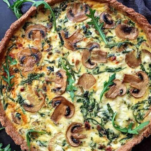 Quiche cu Ciuperci Pecorino